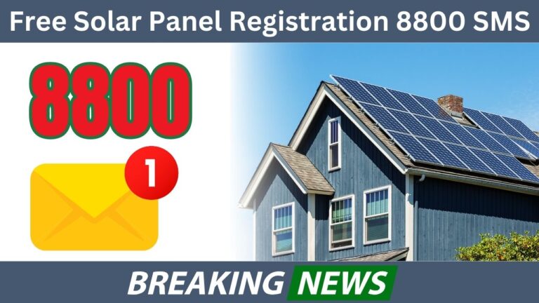 Free Solar Panel Registration 8800 SMS Solar Panel Scheme and BISP New Registration 2024