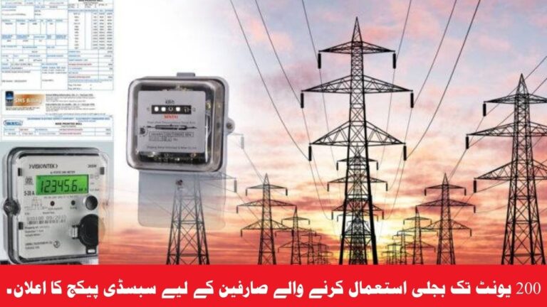 Good News Subsidy Package Announced for Electricity Consumers Using Up to 200 Units