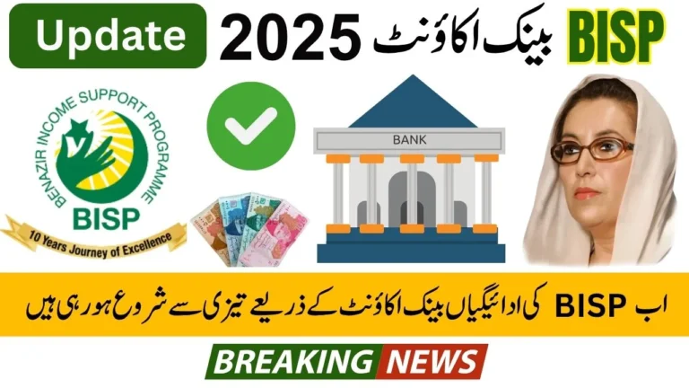 BISP 8171 Bank Account 2025 Latest Update Complete Guide