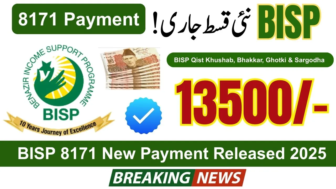 BISP 8171 New Payment Released in Khushab, Bhakkar, Ghotki & Sargodha 2025 Latest Update
